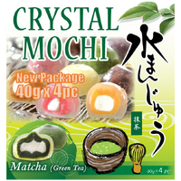 [Best beforeI:31.08.2024]Crystal Mochi Matcha Small Pack 水まんじゅう 抹茶 小パック 40gx4pc